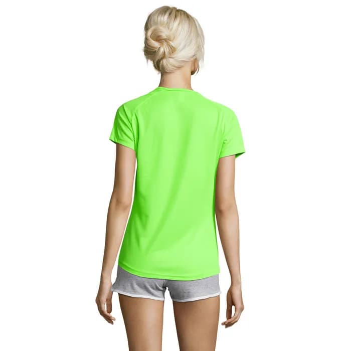 SPORTY DAMENT-SHIRT 140g - SPORTY WOMEN - Neon Green