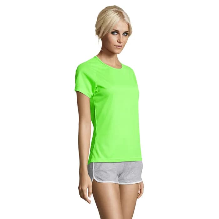 SPORTY DAMENT-SHIRT 140g - SPORTY WOMEN - Neon Green
