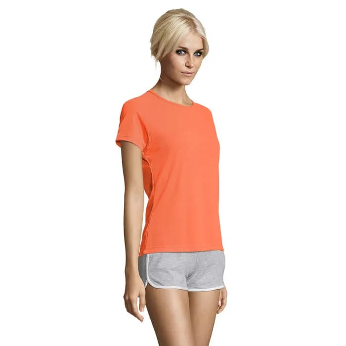 SPORTY DAMENT-SHIRT 140g - SPORTY WOMEN - Neon Orange