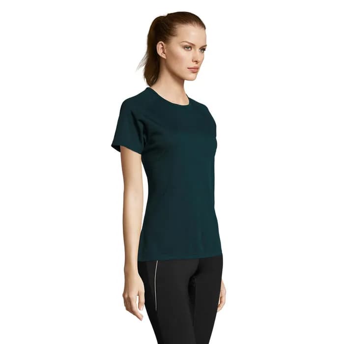 SPORTY DAMENT-SHIRT 140g - SPORTY WOMEN - Petroleum Blau
