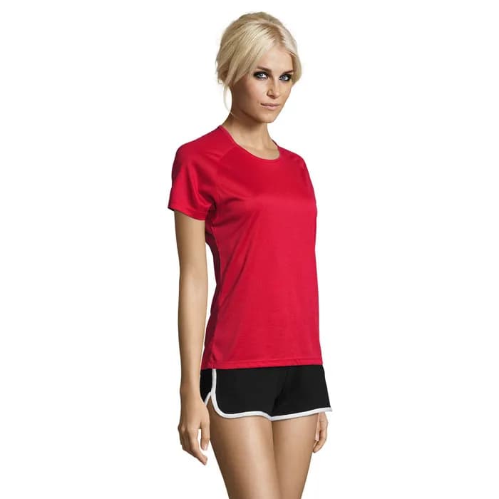 SPORTY DAMENT-SHIRT 140g - SPORTY WOMEN - Red