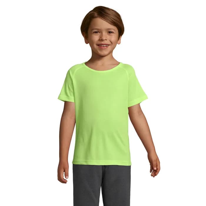 SPORTY KINDERT-SHIRT 140g - SPORTY KIDS - Neon Yellow