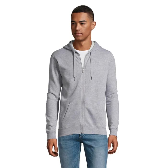 STONE UNI HOODIE 260g - STONE - Grau-Melange 2