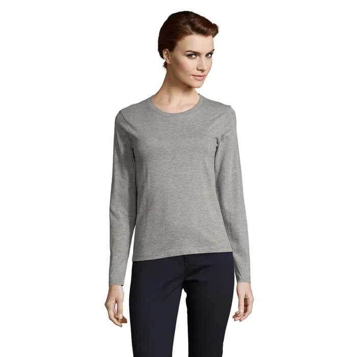 IMPERIAL LSL DAMEN T-SHIRT - IMPERIAL LSL WOMEN - Graue Melange
