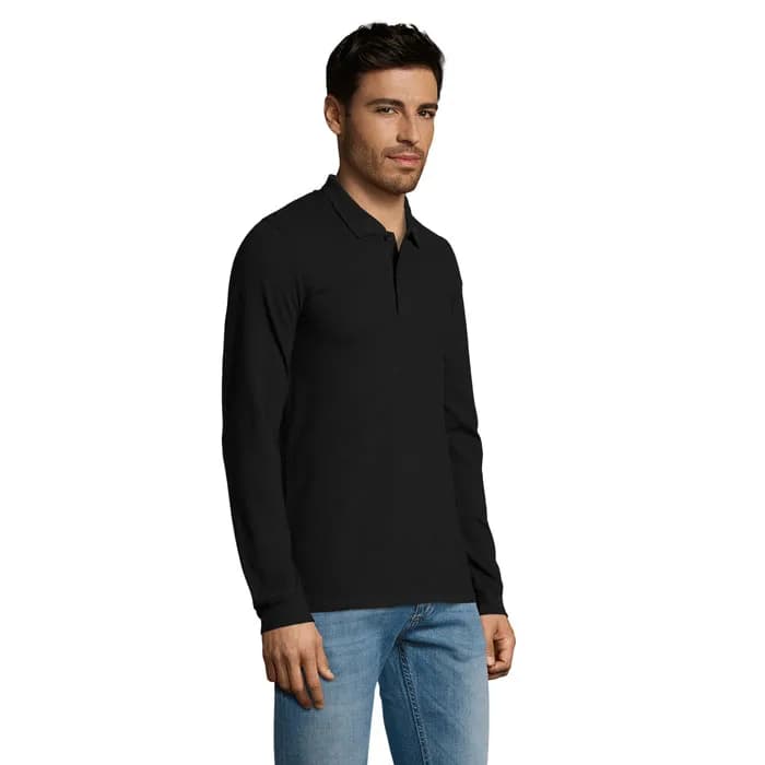 PERFECT LSL MEN POLO 180 - PERFECT LSL MEN - Schwarz