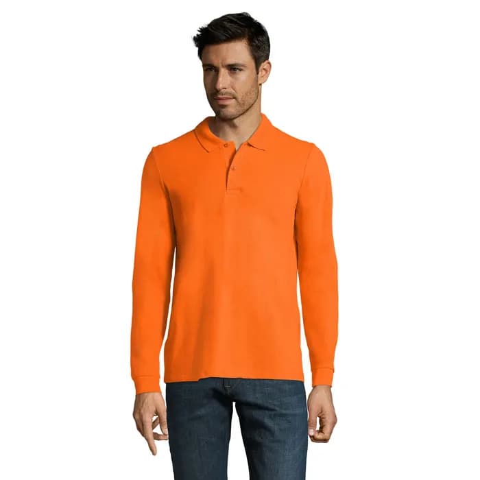 PERFECT LSL MEN POLO 180 - PERFECT LSL MEN - Orange