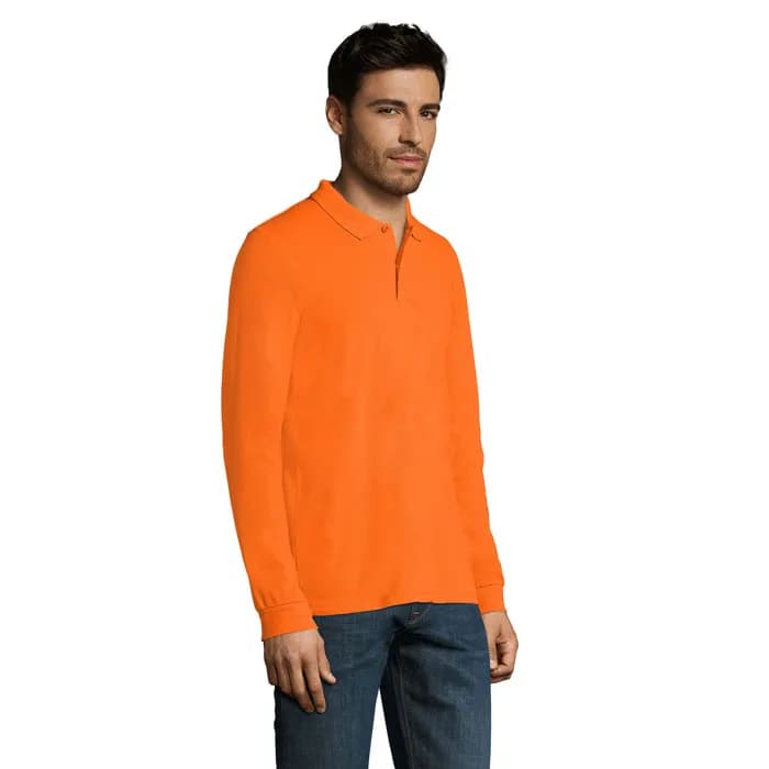 PERFECT LSL MEN POLO 180 - PERFECT LSL MEN - Orange