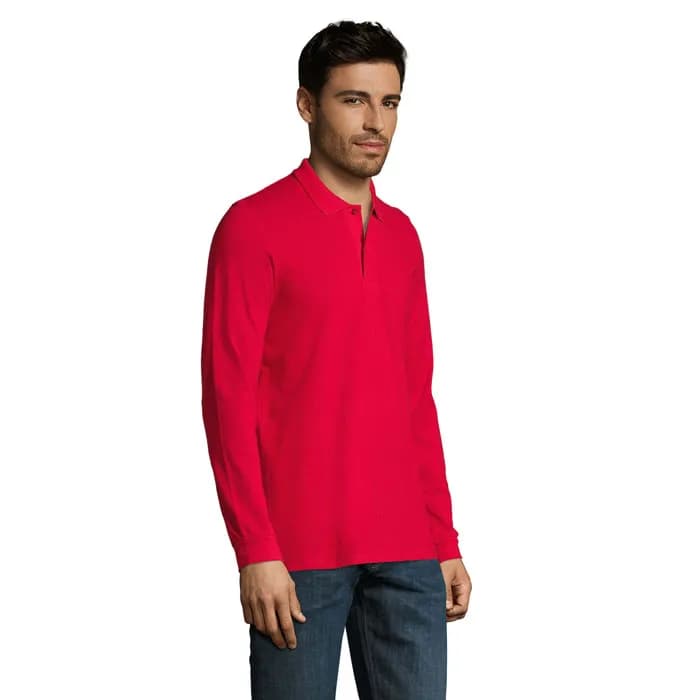 PERFECT LSL MEN POLO 180 - PERFECT LSL MEN - Red