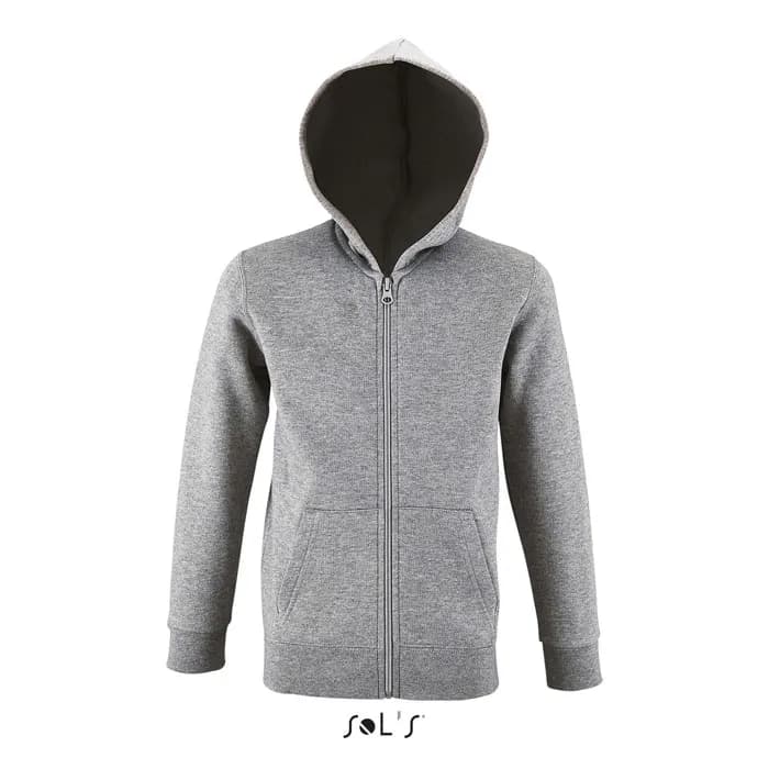 STONE KINDER HOODIE  260g - STONE KIDS - Grau-Melange 2
