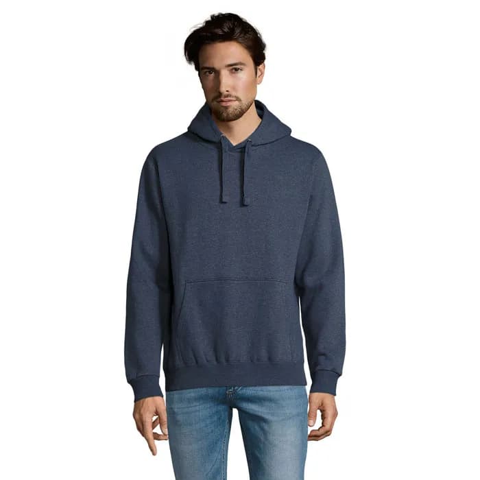 SPENCER HOODED SWEAT 280 - SPENCER - Heather Denim