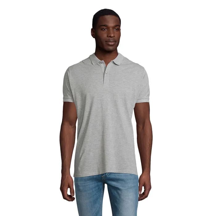 PLANET MEN Polo 170g - PLANET MEN - Grau-Melange 2