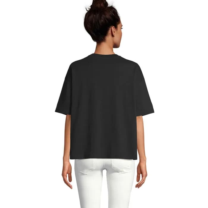 BOXY WOMEN T-SHIRT OVERSIZE - BOXY WOMEN - Deep Black