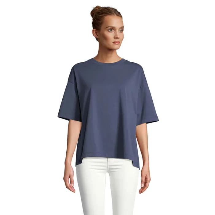 BOXY WOMEN T-SHIRT OVERSIZE - BOXY WOMEN - Denim