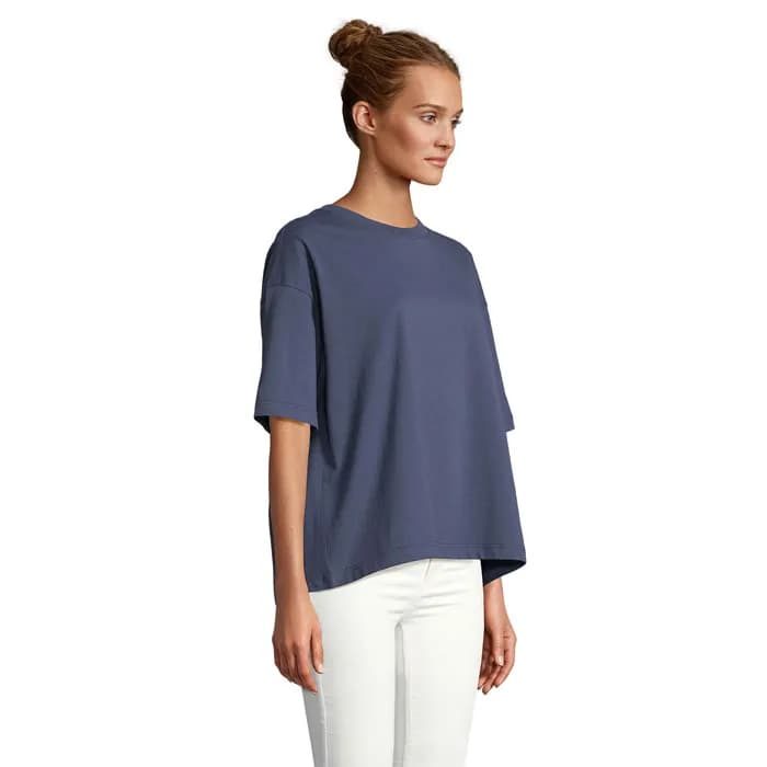 BOXY WOMEN T-SHIRT OVERSIZE - BOXY WOMEN - Denim