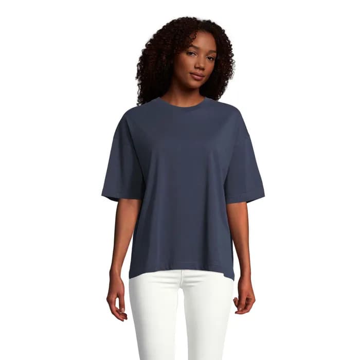 BOXY WOMEN T-SHIRT OVERSIZE - BOXY WOMEN - French Navy