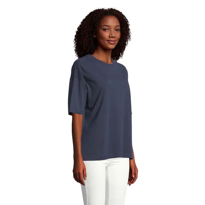 BOXY WOMEN T-SHIRT OVERSIZE - BOXY WOMEN - French Navy