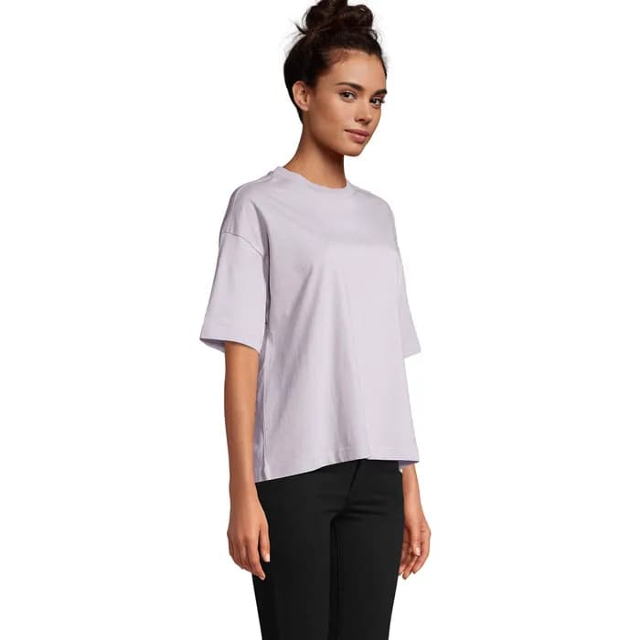 BOXY WOMEN T-SHIRT OVERSIZE - BOXY WOMEN - Lilac