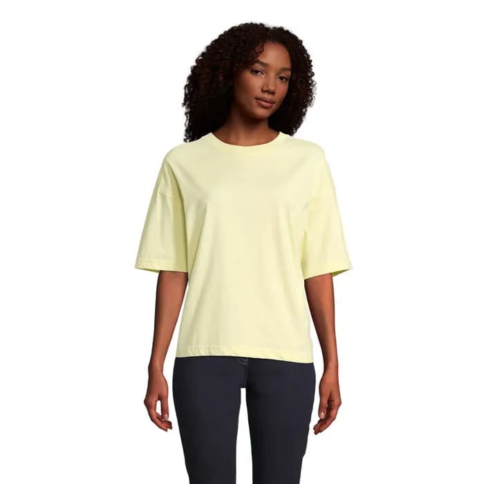 BOXY WOMEN T-SHIRT OVERSIZE - BOXY WOMEN - Hellgelb