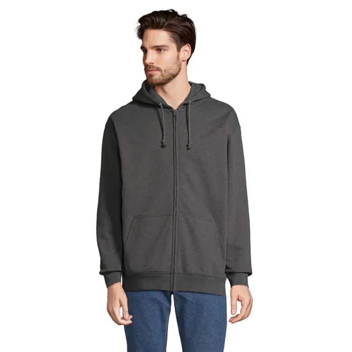 CARTER Full Zip Hoodie - CARTER - Charcoal Melange
