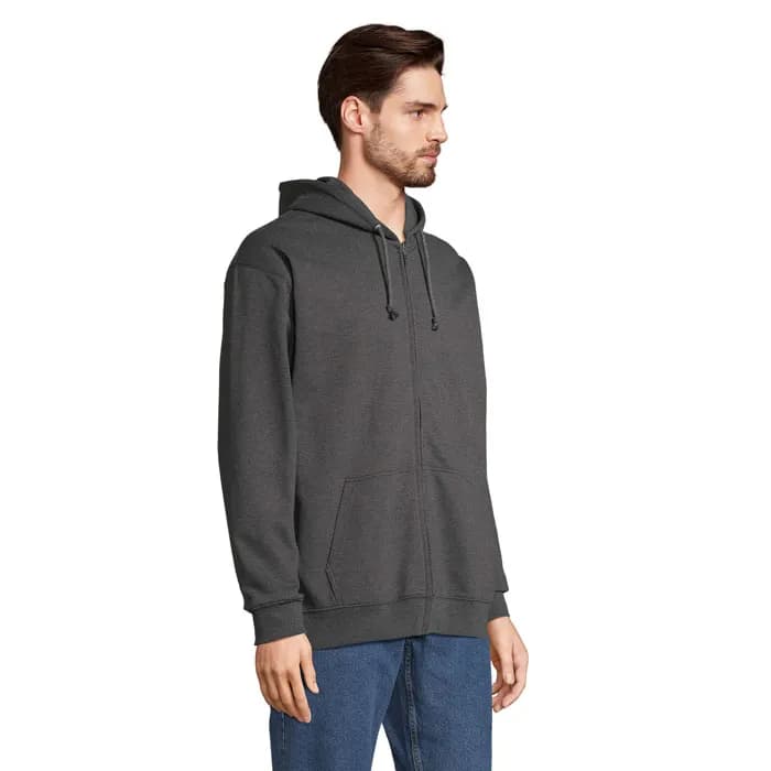 CARTER Full Zip Hoodie - CARTER - Charcoal Melange