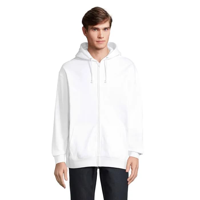 CARTER Full Zip Hoodie - CARTER - White