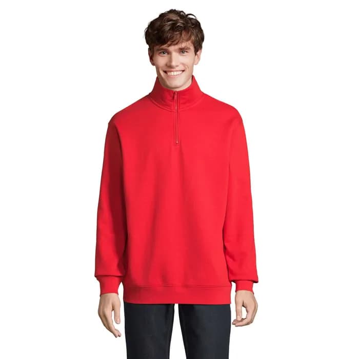 CONRAD Sweater Zip Kragen - CONRAD - Bright Red