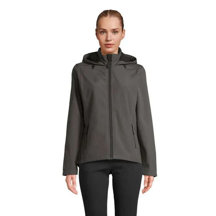 RACE WOMEN HOODED JACKET - RACE HOODED WOMEN - Anthrazitgrau