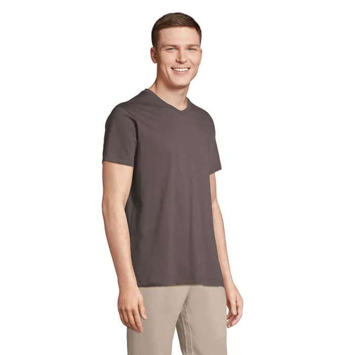 REGENT V V-NECK T-SHIRT - REGENT V - Dunkelgrau