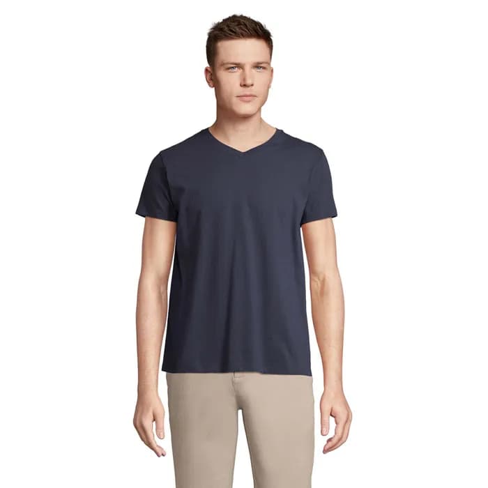 REGENT V V-NECK T-SHIRT - REGENT V - French Navy
