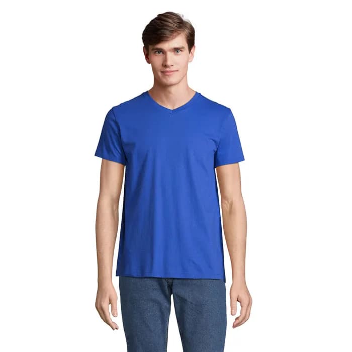 REGENT V  V-NECK T-SHIRT - REGENT V - Royal Blue