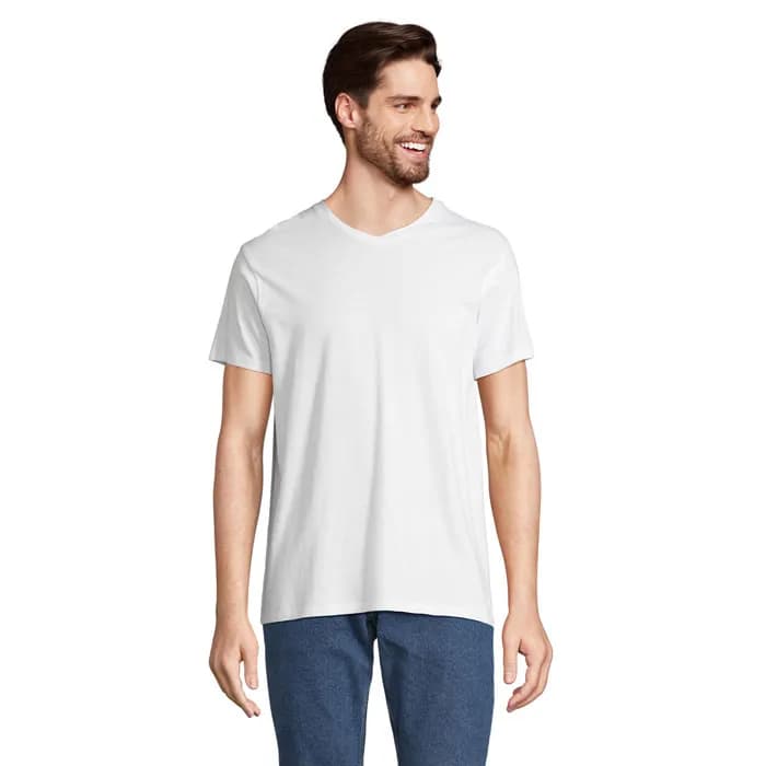 REGENT V  V-NECK T-SHIRT - REGENT V - White