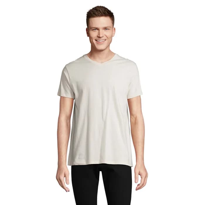 REGENT V  V-NECK T-SHIRT - REGENT V - Off-White