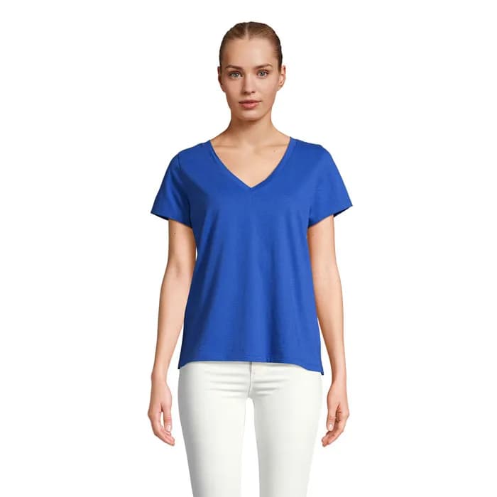 REGENT V T-SHIRT WOMEN - REGENT V WOMEN - Royal Blue