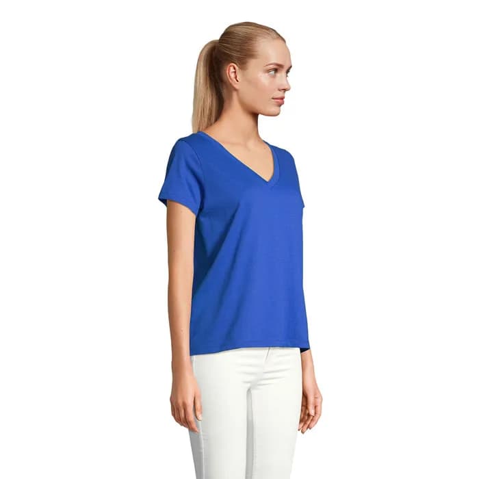 REGENT V T-SHIRT WOMEN - REGENT V WOMEN - Royal Blue