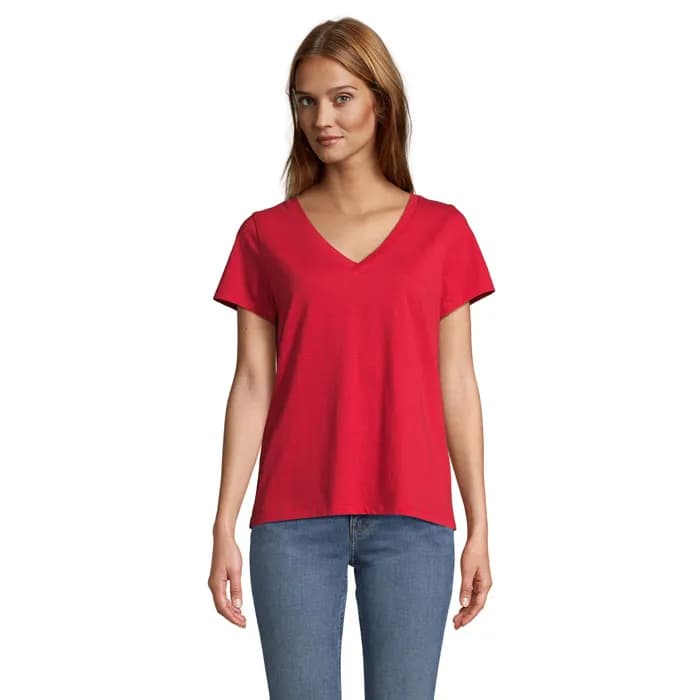 REGENT V T-SHIRT WOMEN - REGENT V WOMEN - Red