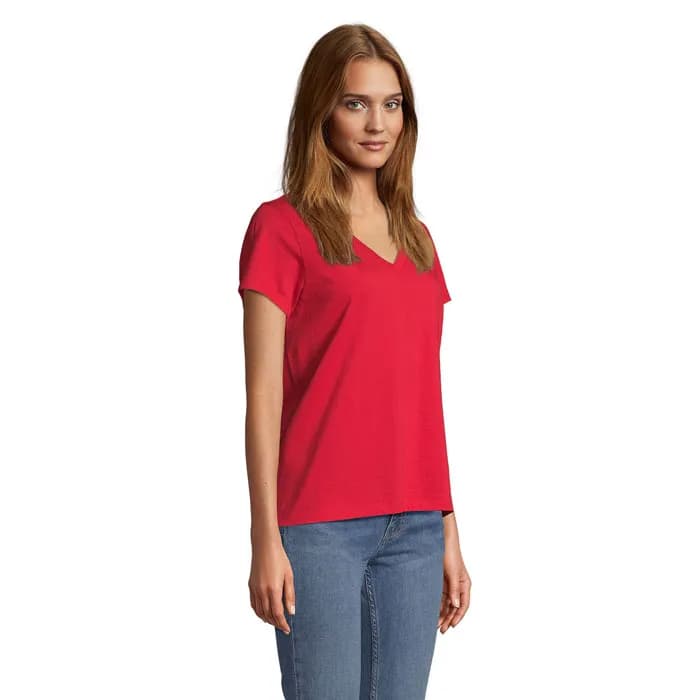 REGENT V T-SHIRT WOMEN - REGENT V WOMEN - Red