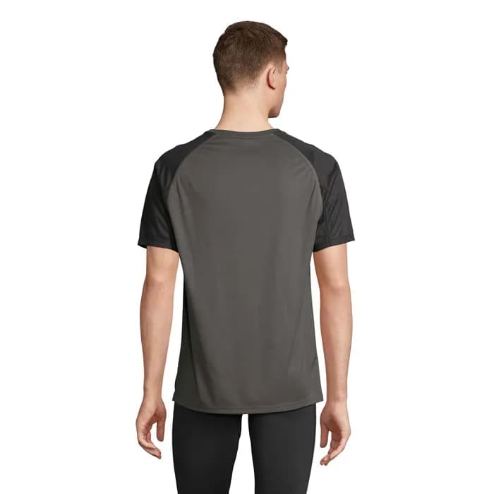 VORTEX RAGLAN T-SHIRT - VORTEX - Black/Charcoal Grey