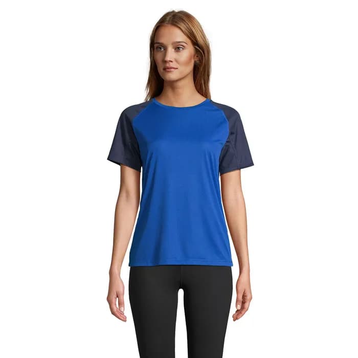 VORTEX WOMEN RAGLAN T-SHIRT - VORTEX WOMEN - French Navy/Royal Blue