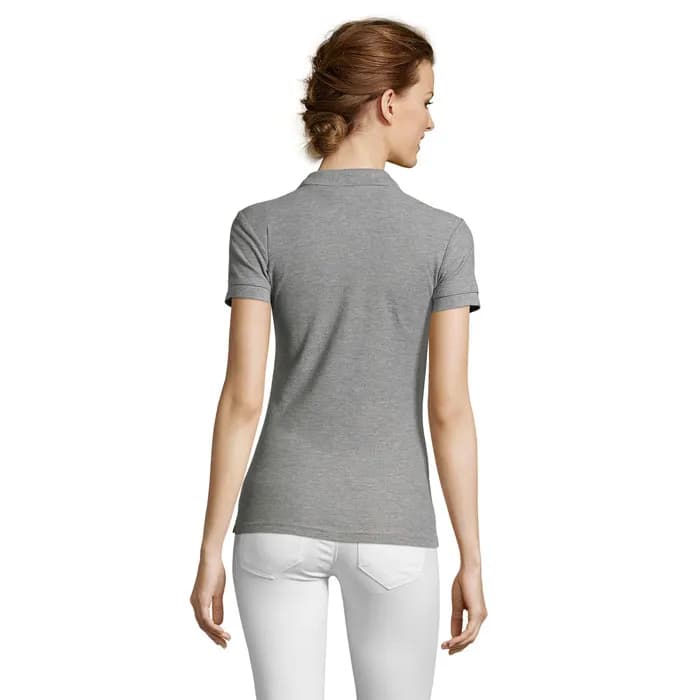 PEOPLE DAMEN POLO 210g - PEOPLE - Grau-Melange 2