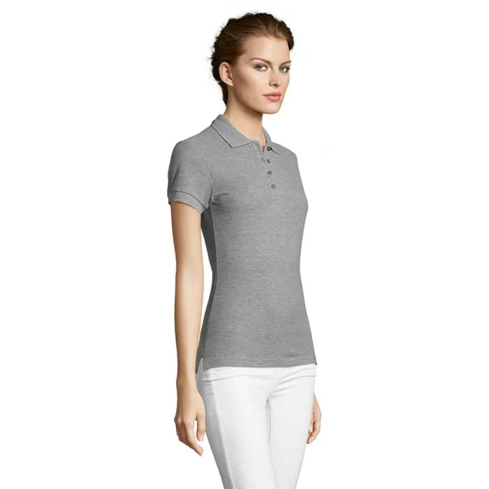 PEOPLE DAMEN POLO 210g - PEOPLE - Grau-Melange 2