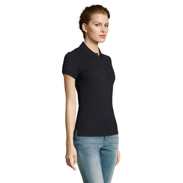PEOPLE DAMEN POLO 210g - PEOPLE - Navy