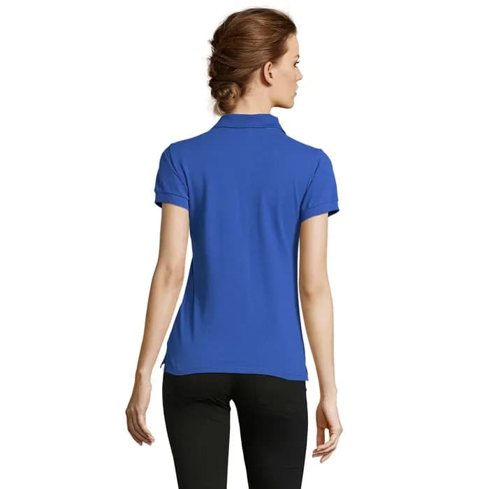 PEOPLE DAMEN POLO 210g - PEOPLE - Royal Blue