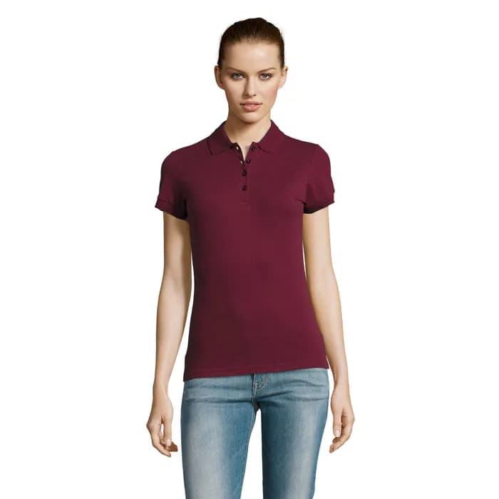 PASSION DAMEN POLO 170g - PASSION - Burgundy