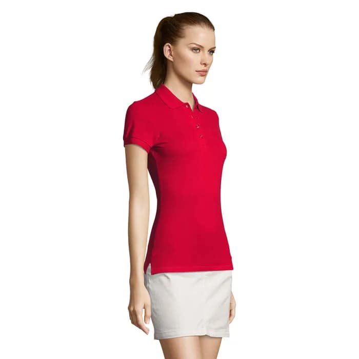 PASSION DAMEN POLO 170g - PASSION - Red