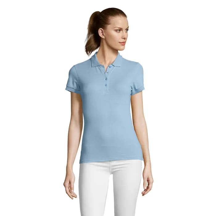 PASSION DAMEN POLO 170g - PASSION - Sky Blue Pique
