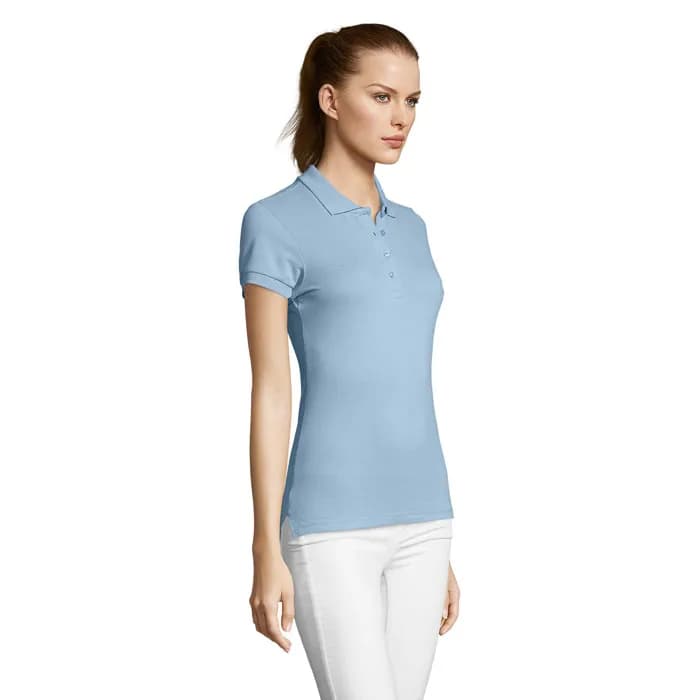 PASSION DAMEN POLO 170g - PASSION - Sky Blue Pique