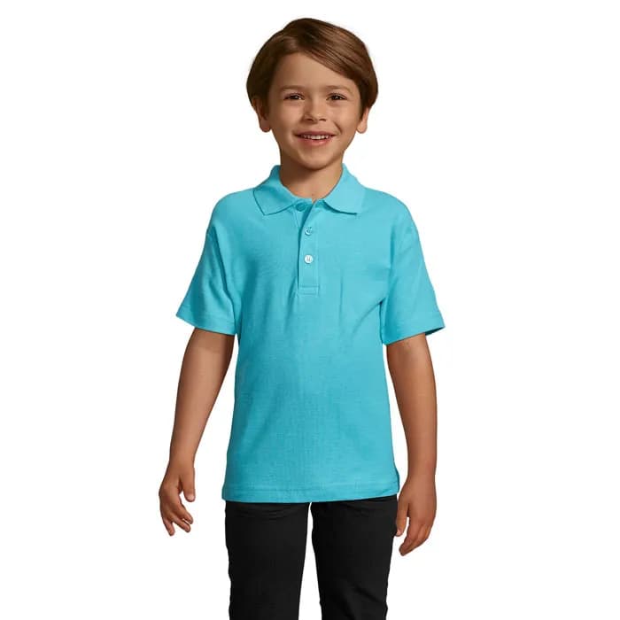 SUMMER II KIDS Polo 170g - SUMMER II KIDS - Atoll-Blau