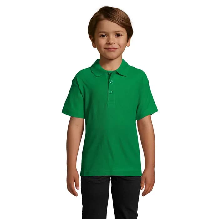 SUMMER II KIDS Polo 170g - SUMMER II KIDS - Kelly Green
