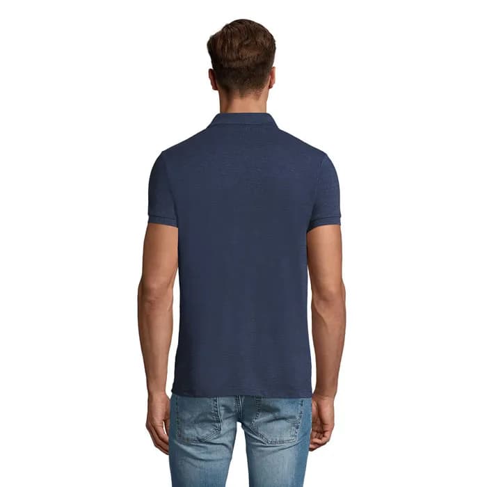 PERFECT MEN Polo 180g - PERFECT MEN - Heather Denim