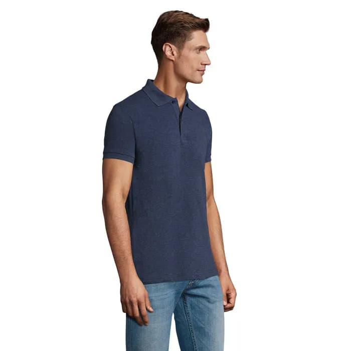 PERFECT MEN Polo 180g - PERFECT MEN - Heather Denim